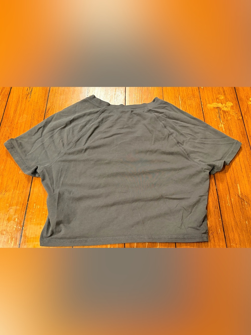 H&M Gray Short Sleeve Crop Top